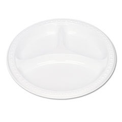 Plate: White, 125 Per Pack